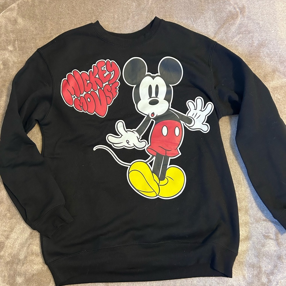 Disney Mickey Mouse Black Crewneck pullover